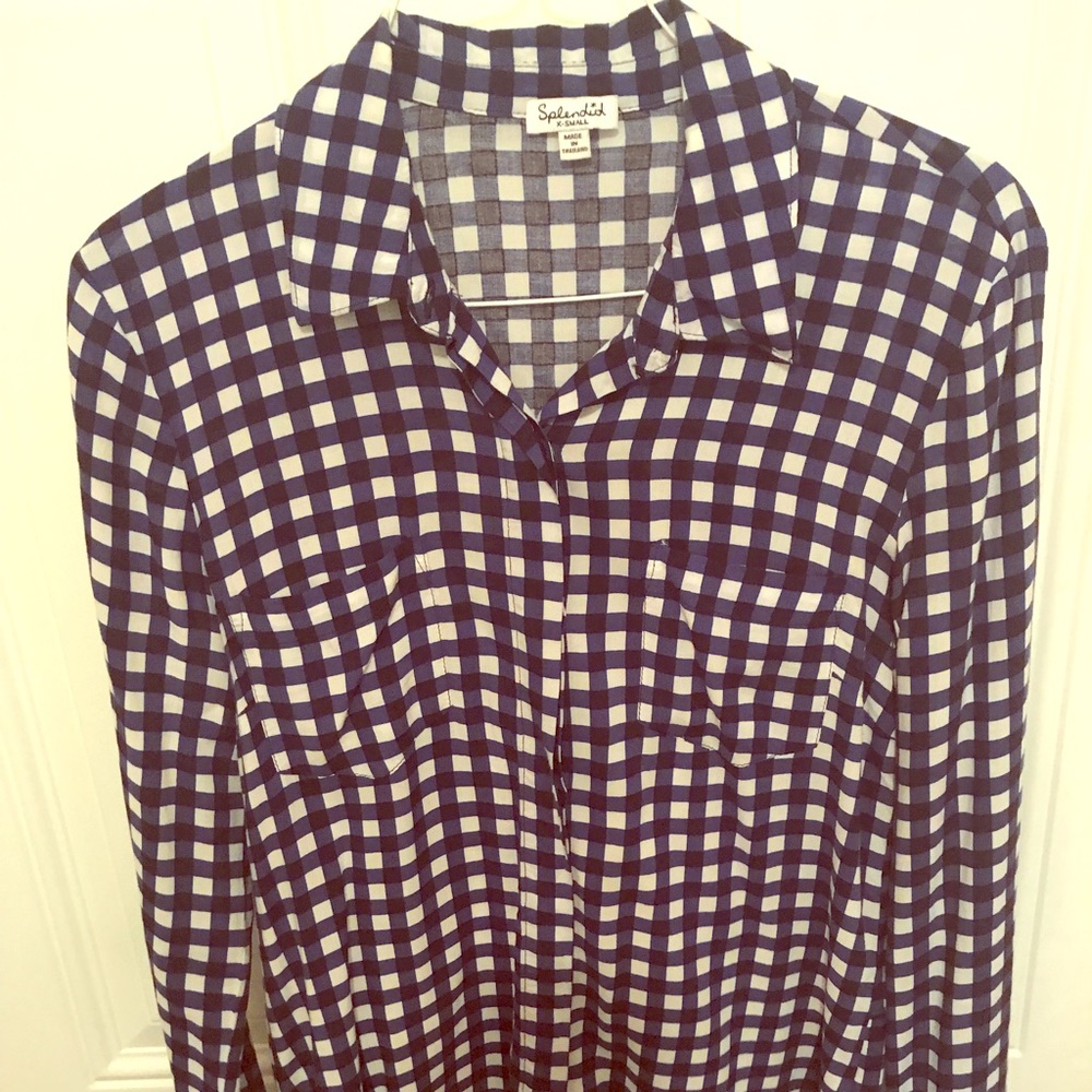 SOFT Splendid blue and white button-down